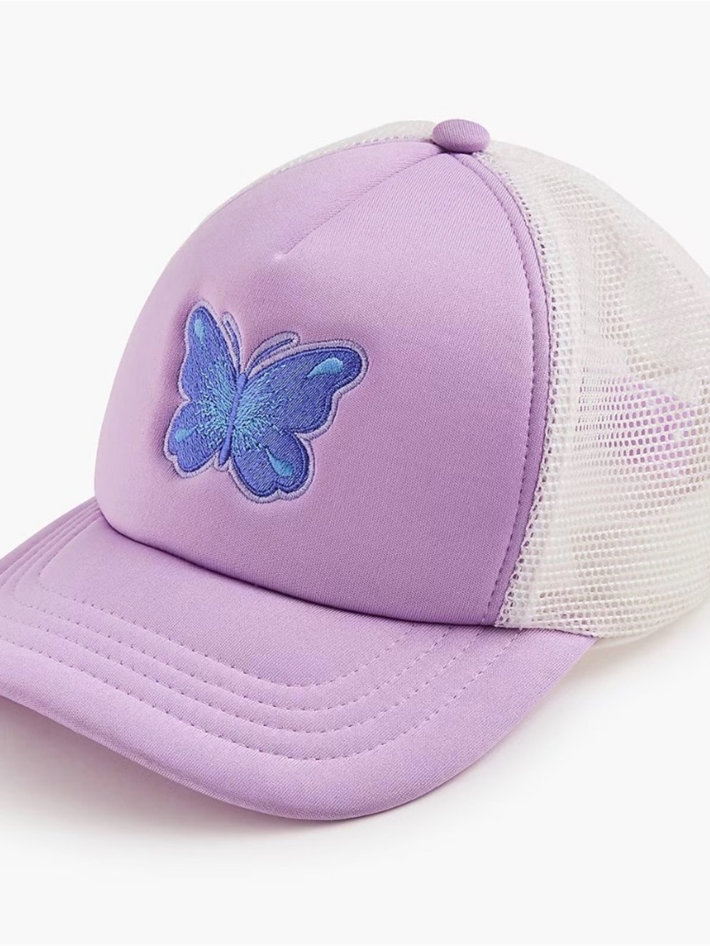J. Crew Factory Girls' butterfly patch trucker hat XS-S